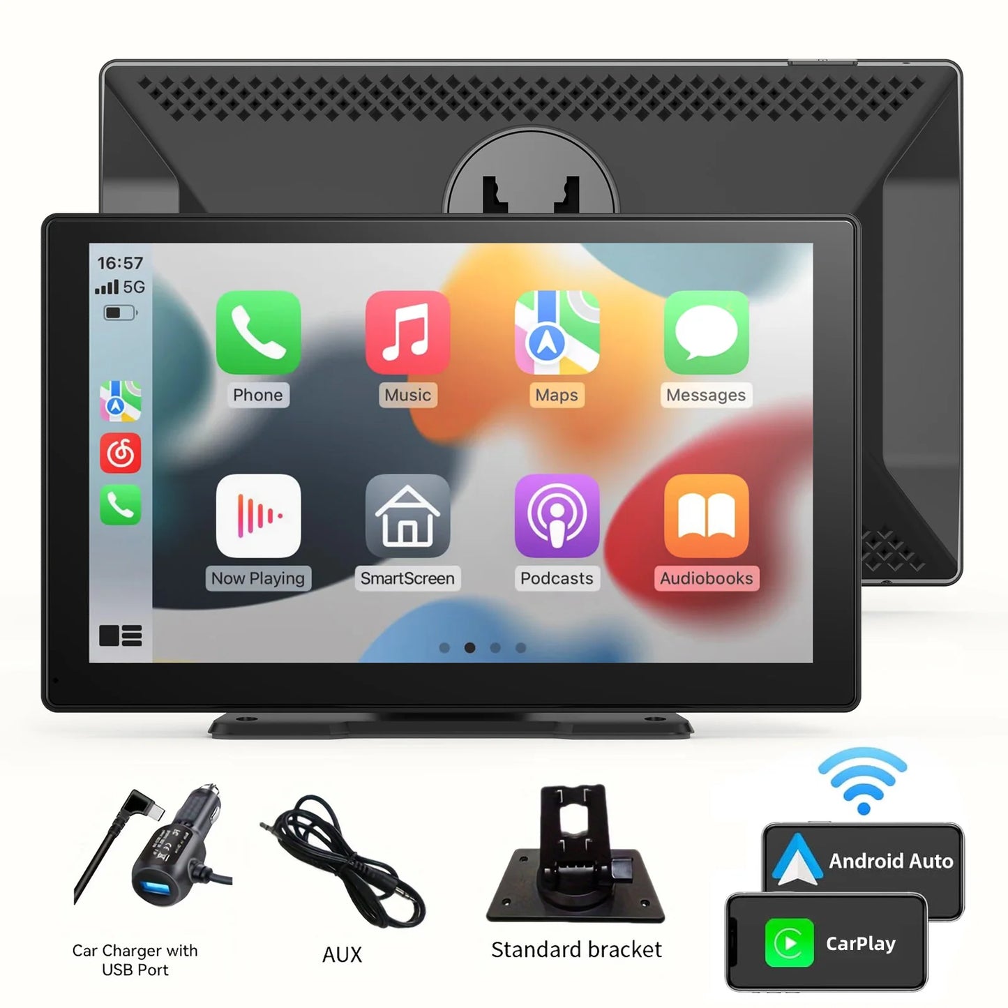 9 Inches Portable Wireless Android Auto Car Play Screen for Car
