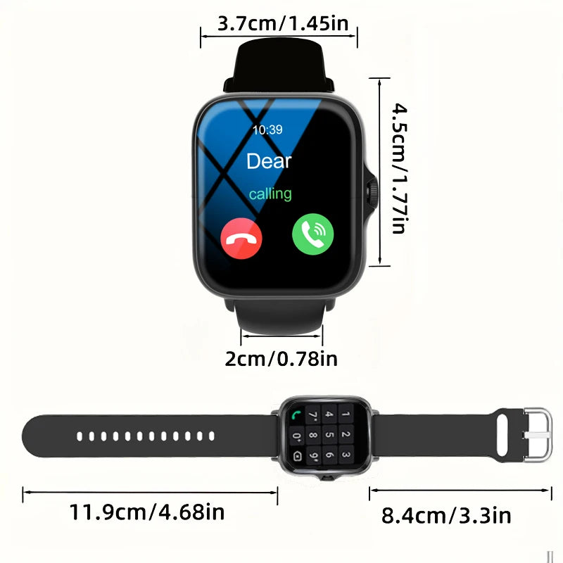Smart watch, suitable for men and women, custom wallpaper