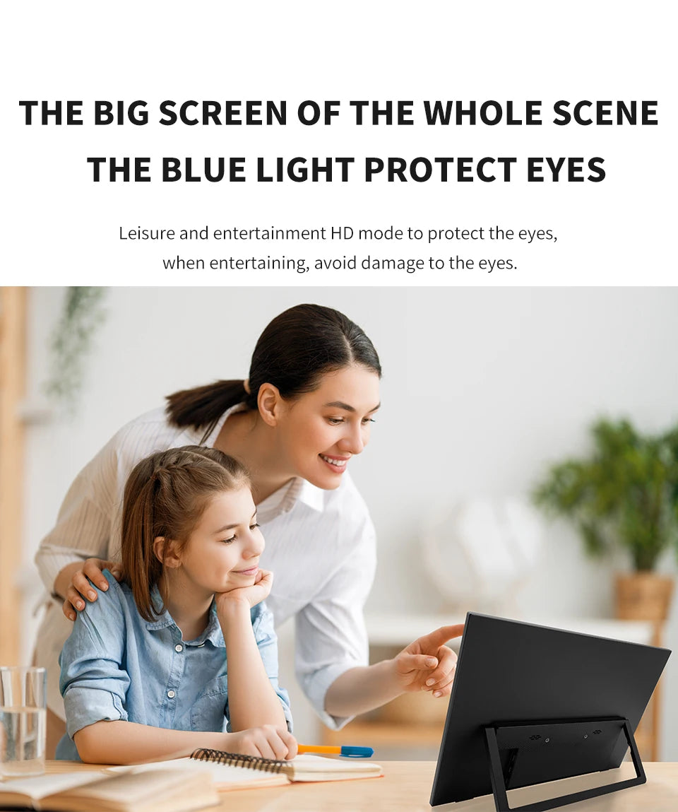 15.6inch Portable Monitor FHD-IPS Panel Second Screen for Laptop