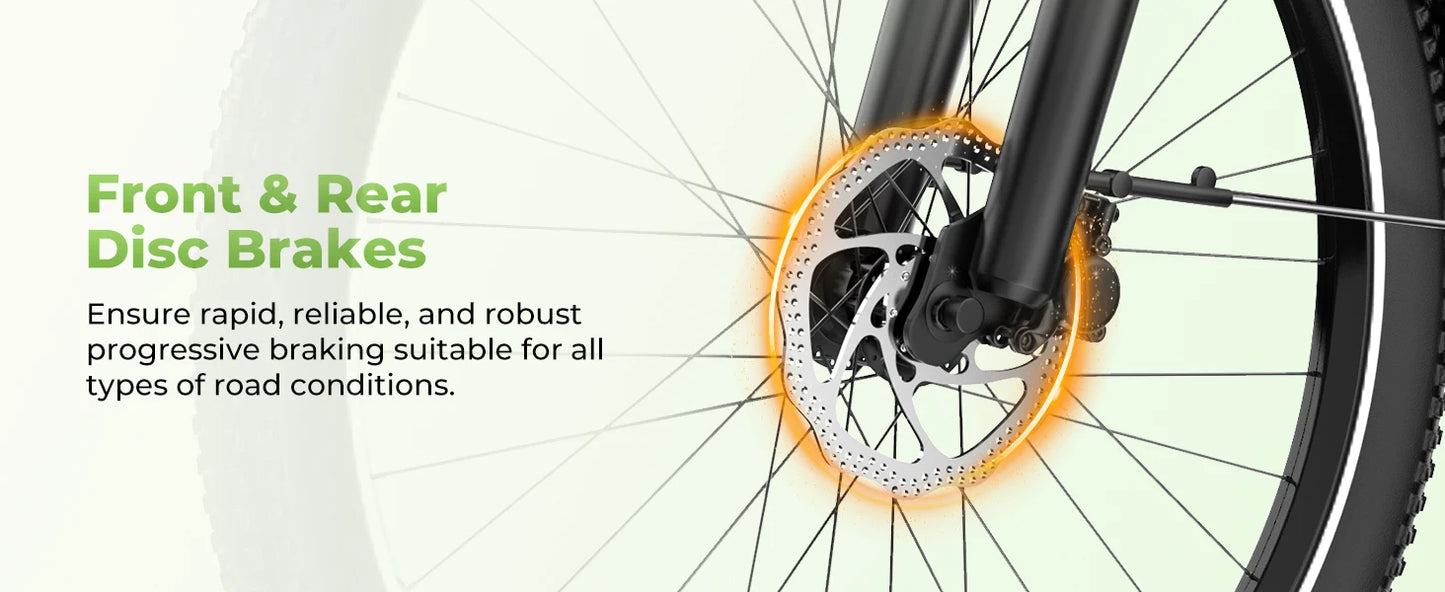 1000 Peak Electric Bike for Adults, up 80 Miles Removable Battery
