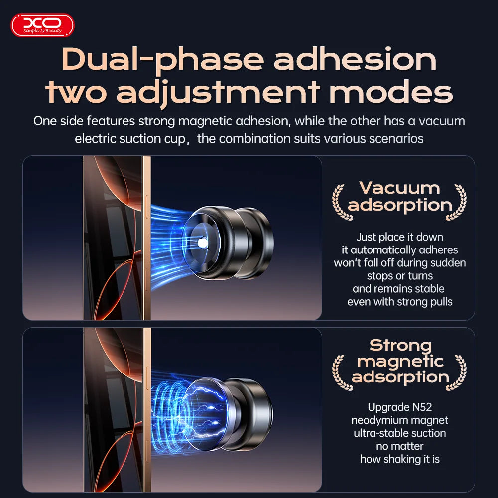 Vacuum Magnetic Rotatable Car Phone Holder