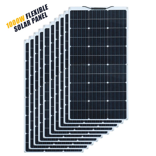 500W 400w 300W 200w 12v portable Solar Panel Flexible 18V 100W 1000W Solar kit