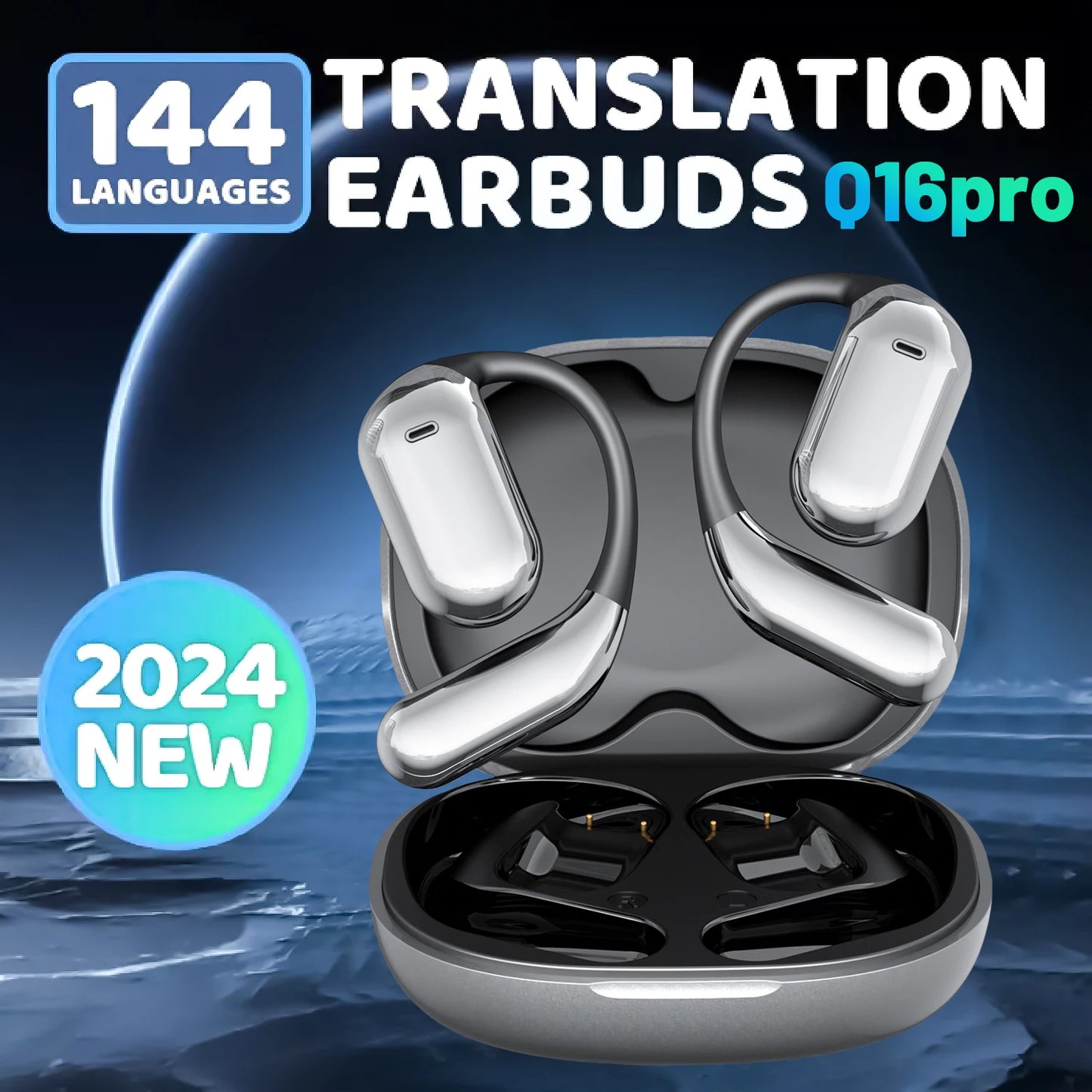 AI Headphones Wireless 144 Language Translation Real Time Earbuds