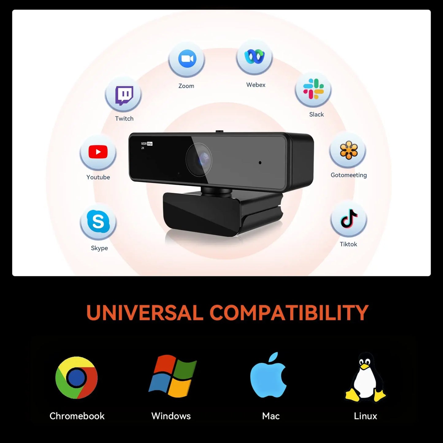 Webcam  for Mac/Laptop/Desktop/Computer