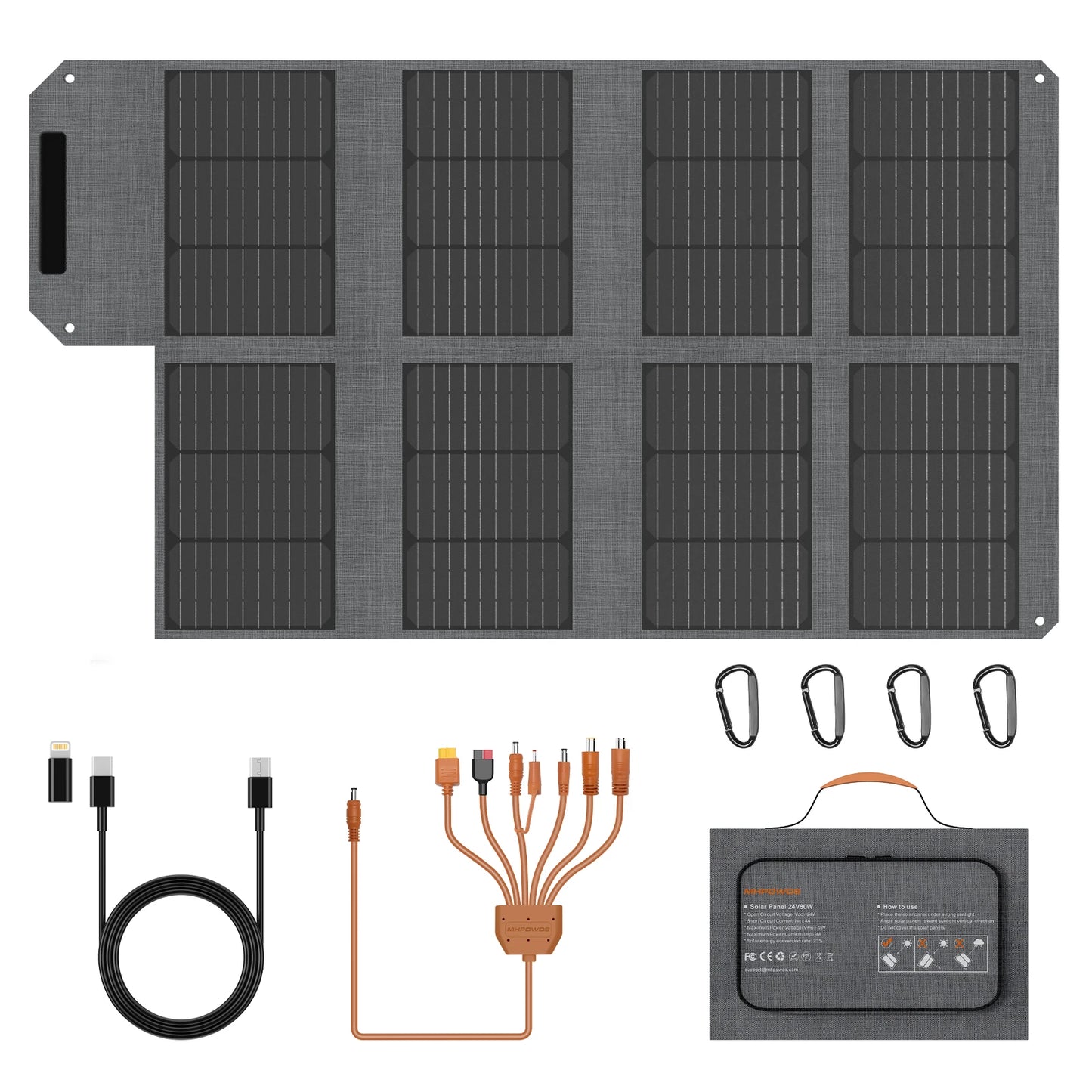 MHPOWOS 19V Foldable Solar Panel