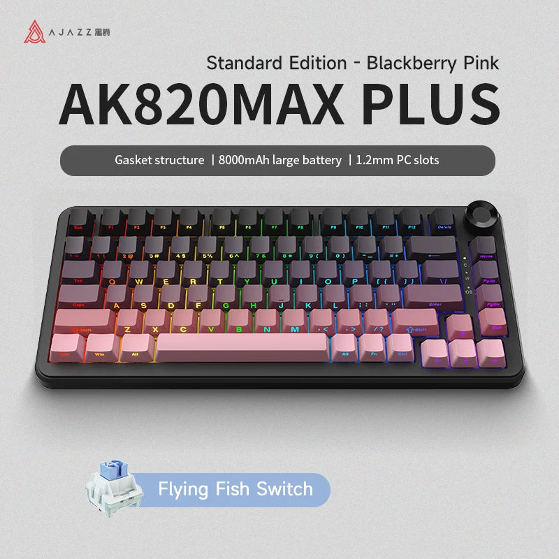 2.4G wireless/Bluetooth/wired gaming mechanical keyboard