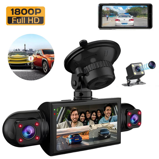 3.0″ IPS 360° Dash Camera HD 1080P 24h Park Monitor GPS Navigation