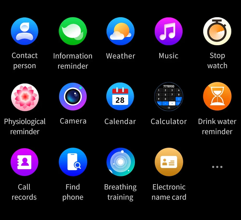 Smartwatch 1.43" AMOLED IP68 Waterproof Bluetooth 5.2 Fitness, Heart Rate, Blood Oxygen Monitor
