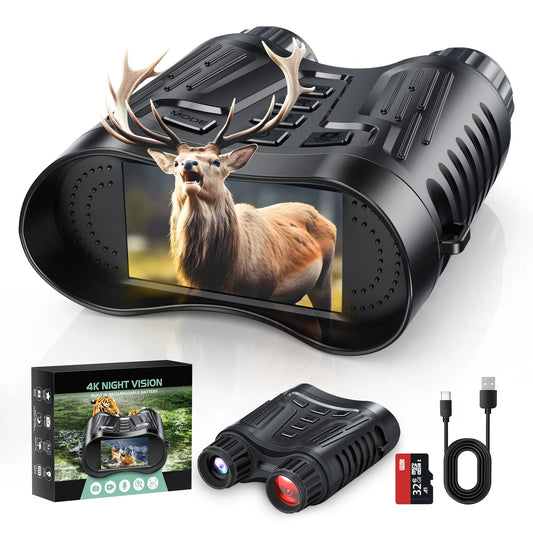Night Vision Binoculars Goggles, 4K for Hunting/Camping