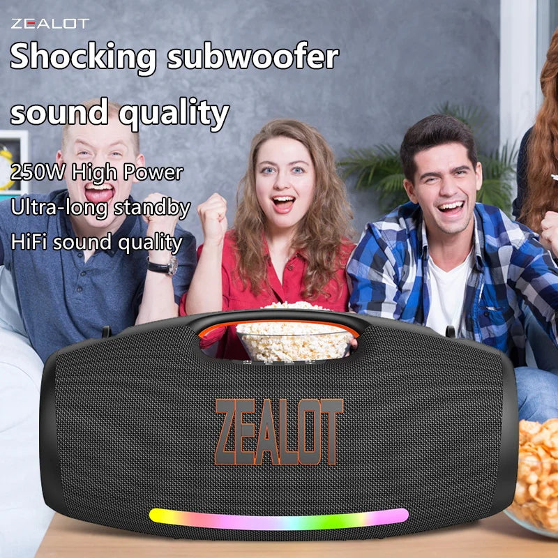 250W Portable Bluetooth Speaker, Waterproof