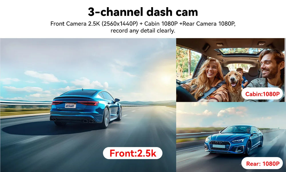 4K Dash Cam Built-in 5.8Ghz WiFi GPS Car DVR Upgrade Night Vision