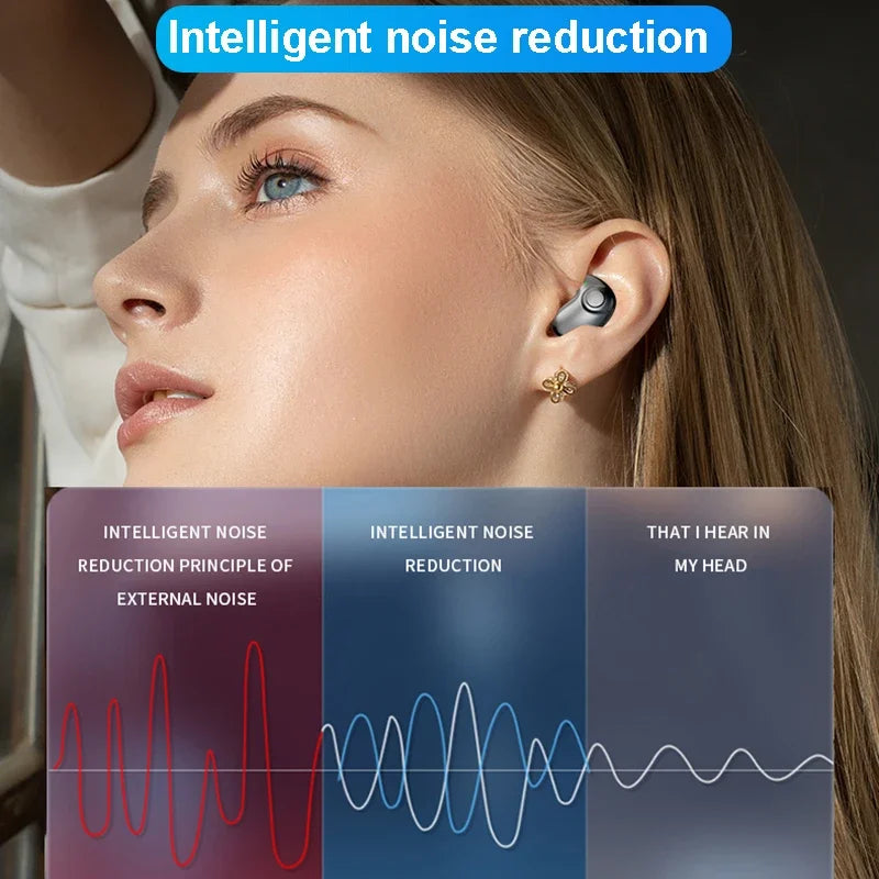 Invisible Sleep Earphones, Wireless , Waterproof  Touch Control Headsets