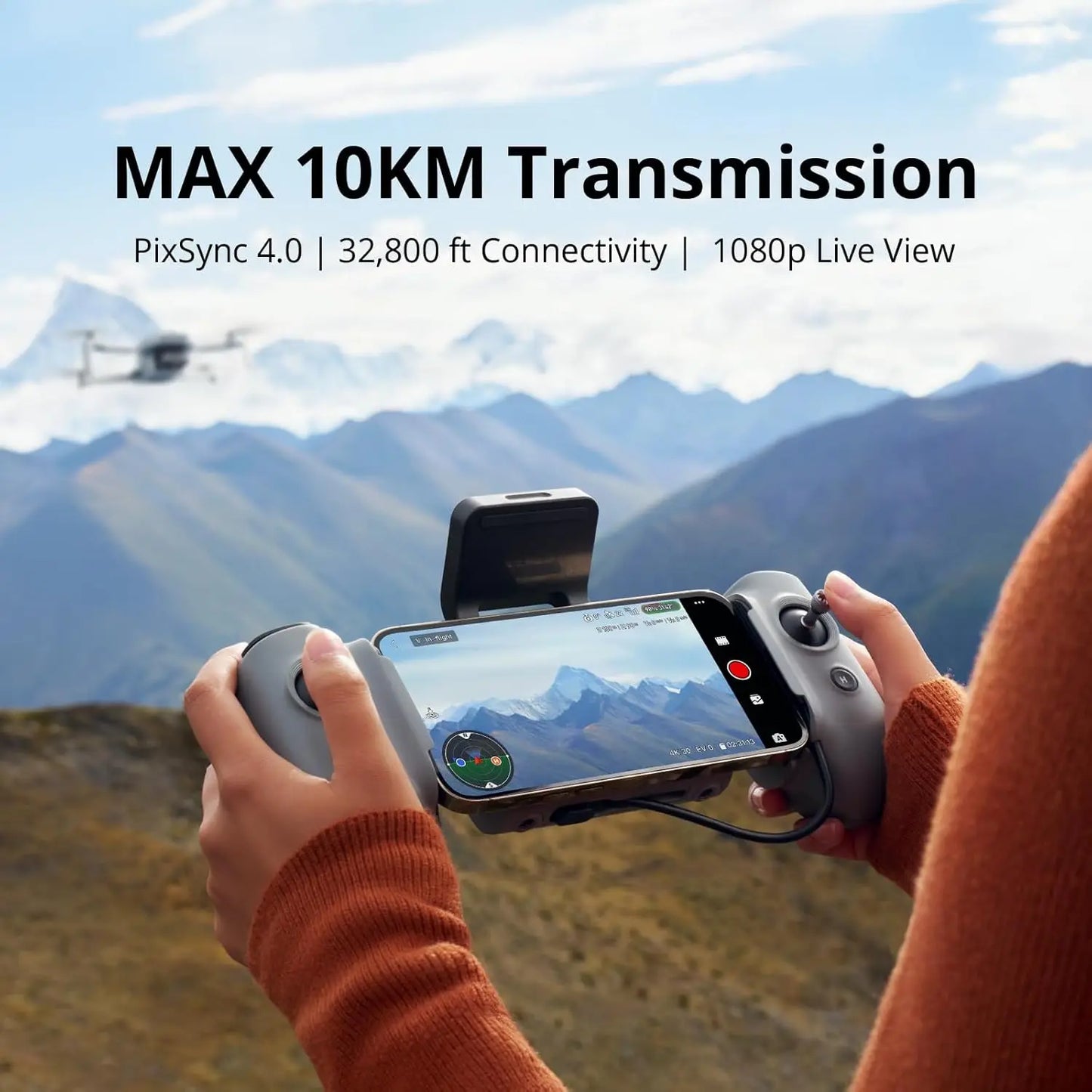 Camera Drone 4K HDR Video, 8K Photo, 3-Axis Gimbal