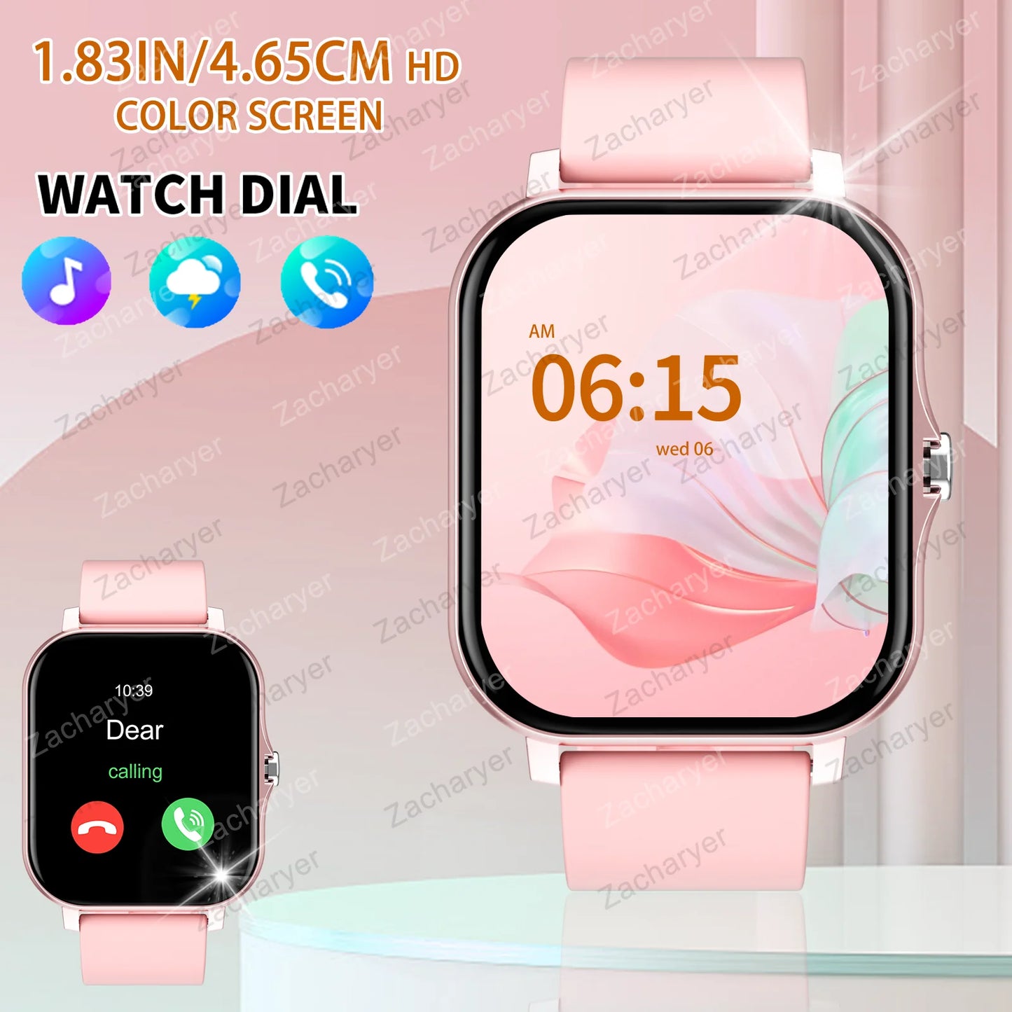 1.83 Size smart watch, Android and iPhone unisex sports watch