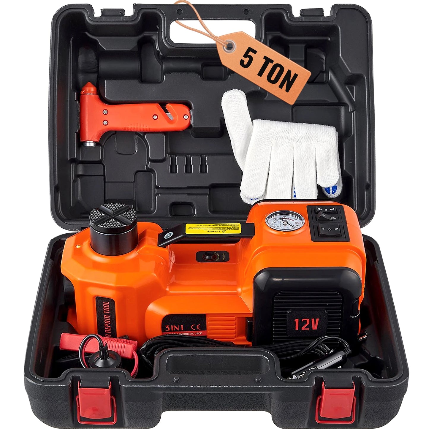 5 Ton Electric Car Hydraulic Jack Change Tires