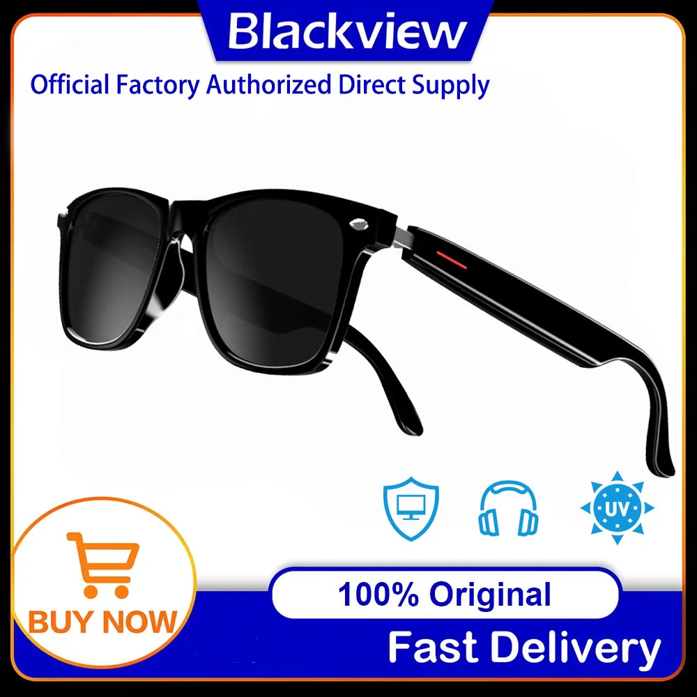 Bluetooth Smart Glasses Built-in Speaker and Mic IPX4 Waterproof Polarized
