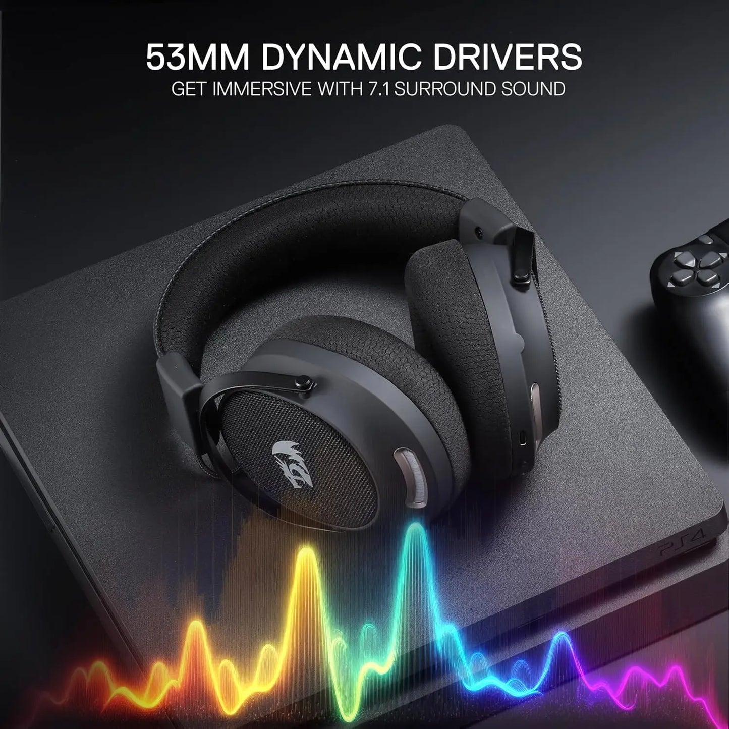 Gaming Headset, 2.4GHz/BT/Wired, Gray