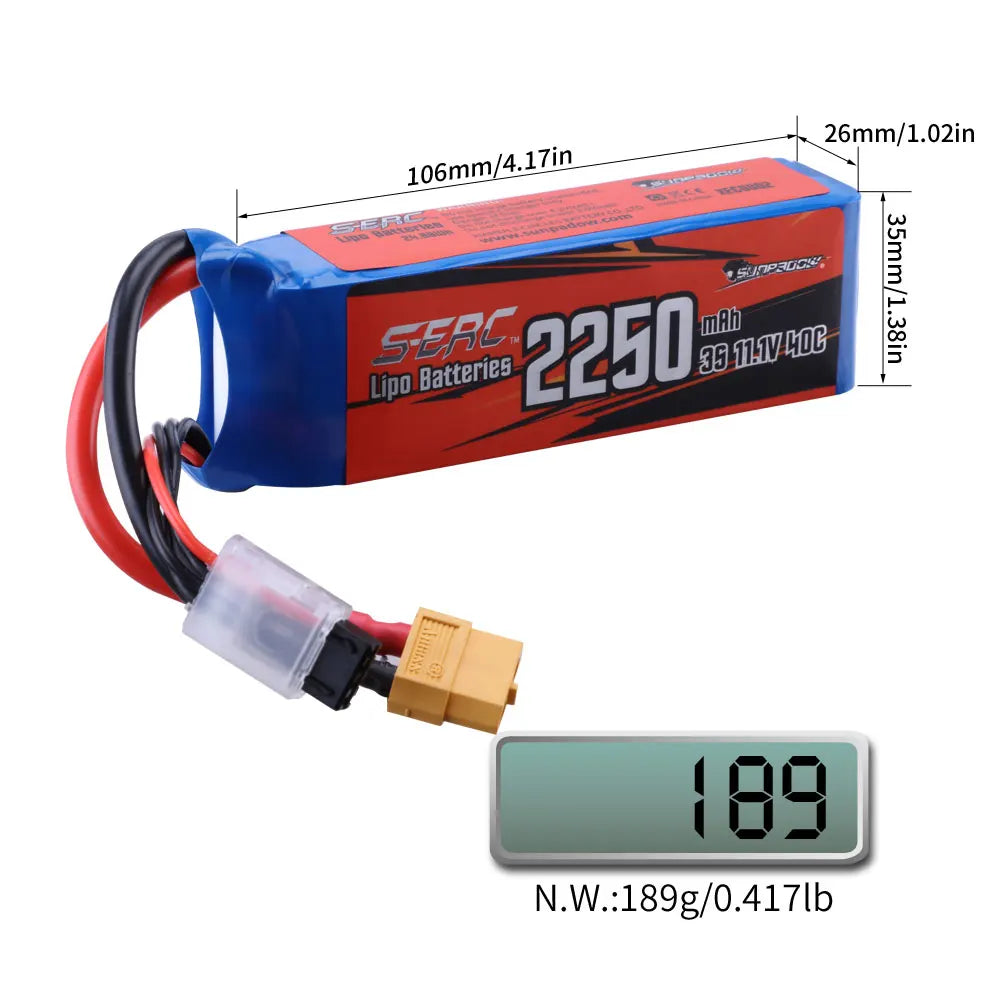 3S Lipo Battery,lightweight design