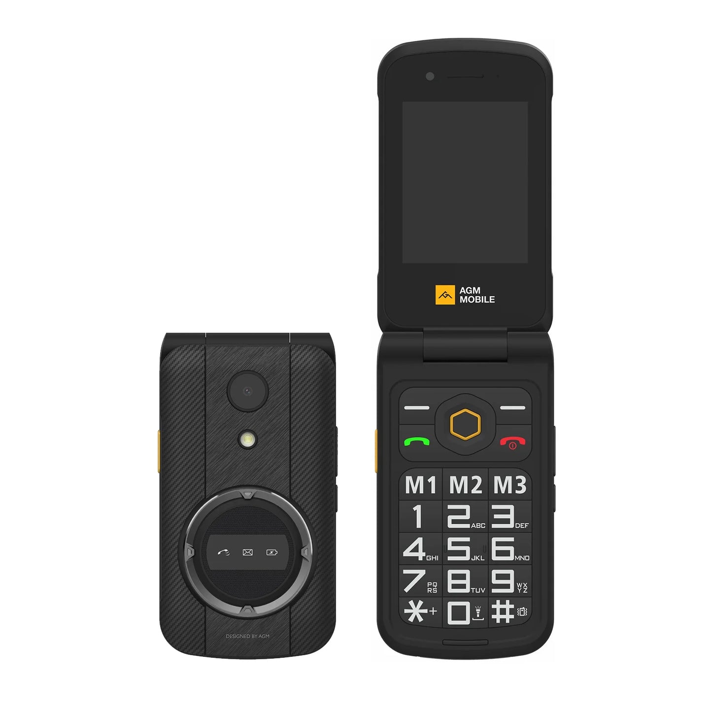Rugged Flip Cellphone, Large key pad