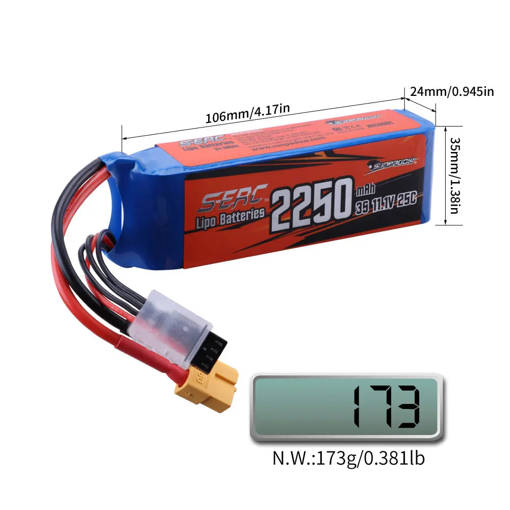 3S Lipo Battery,lightweight design