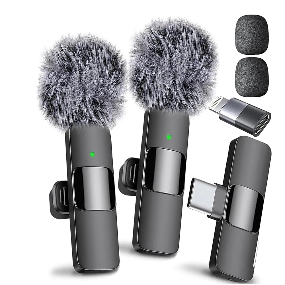 Wireless Microphone for iPhone PC Tablet Camera