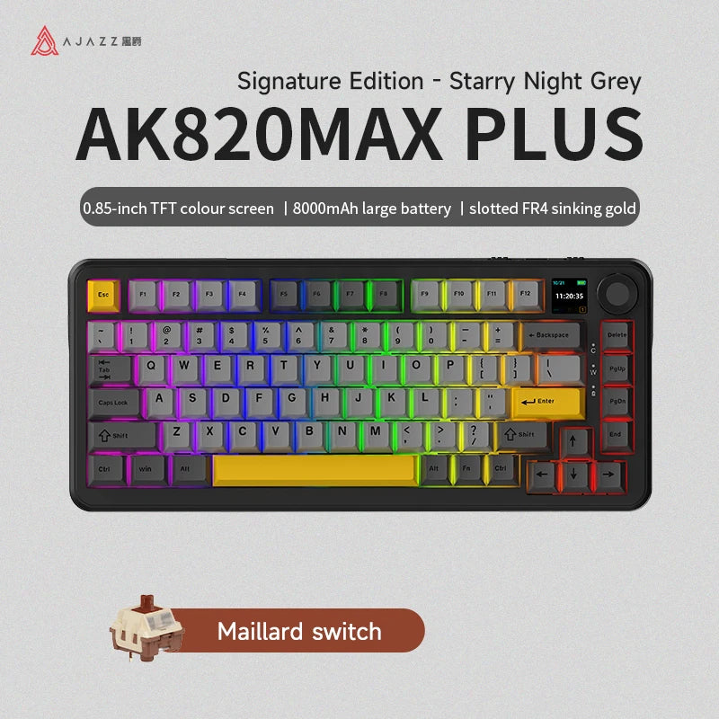 2.4G wireless/Bluetooth/wired gaming mechanical keyboard