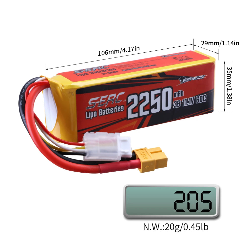 3S Lipo Battery,lightweight design