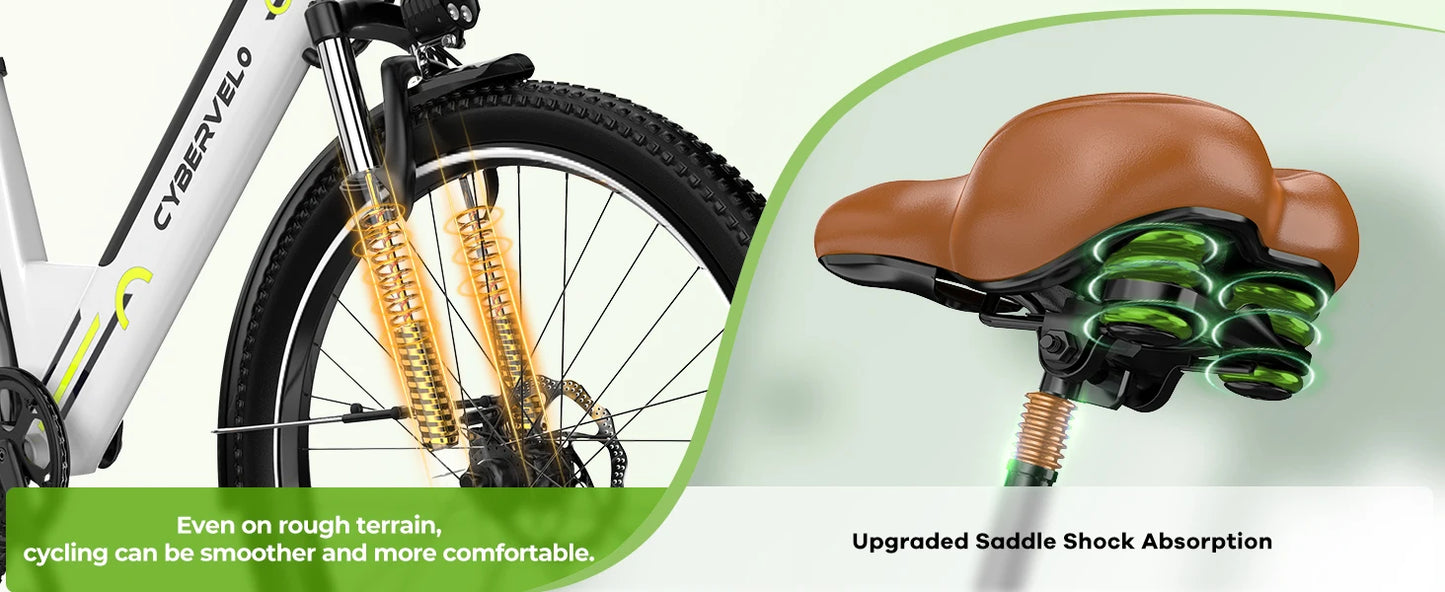 1000 Peak Electric Bike for Adults, up 80 Miles Removable Battery