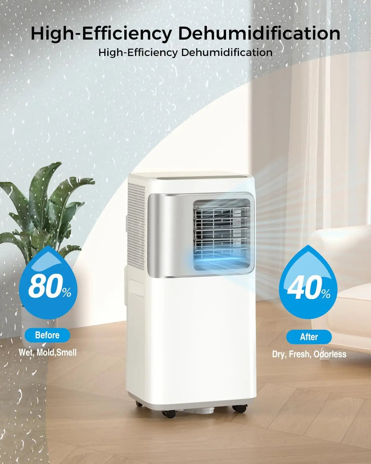 Portable-Air-Conditioners-16,000-Btu - 5 in 1 Wifi Smart Air Conditioner