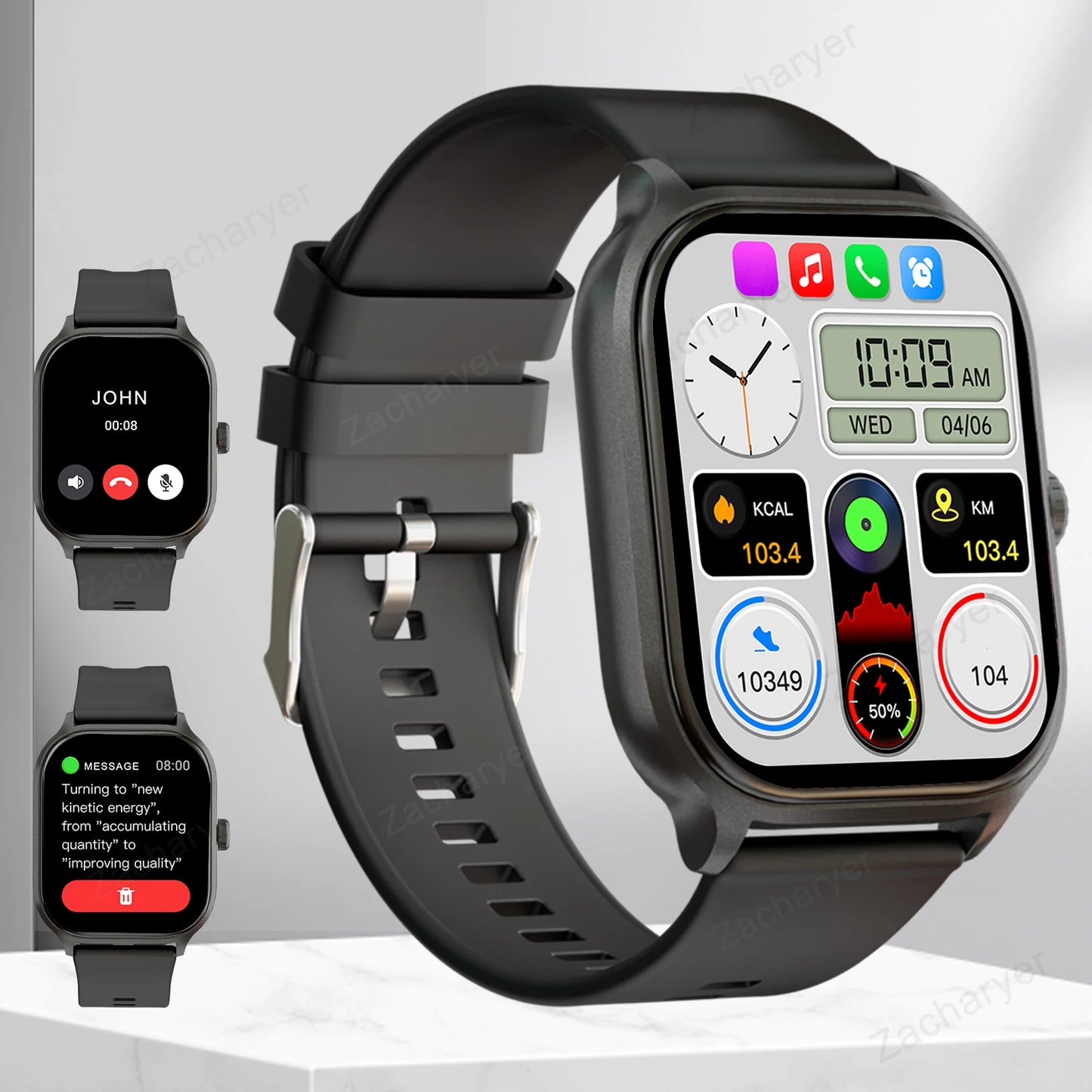 Smart watch, wireless calling/dial, multi-Sport mode, for iPhone/Andriod