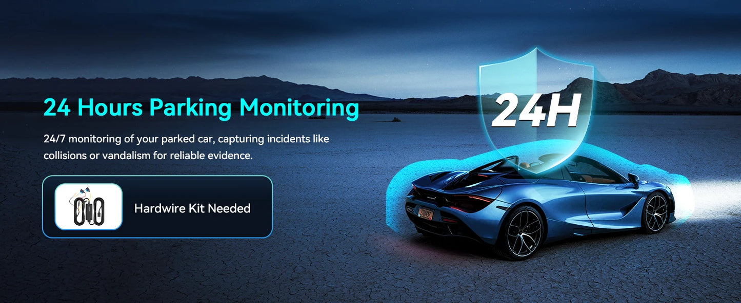 2025 4K Dash Cam Front and Rear Car Camera