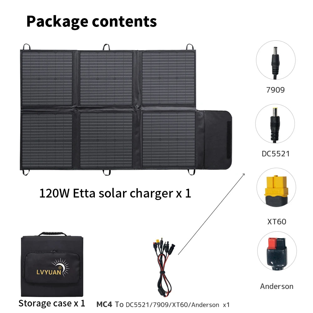 Portable Waterproof Foldable Solar Panel for Camping, RV, Garden, Roof