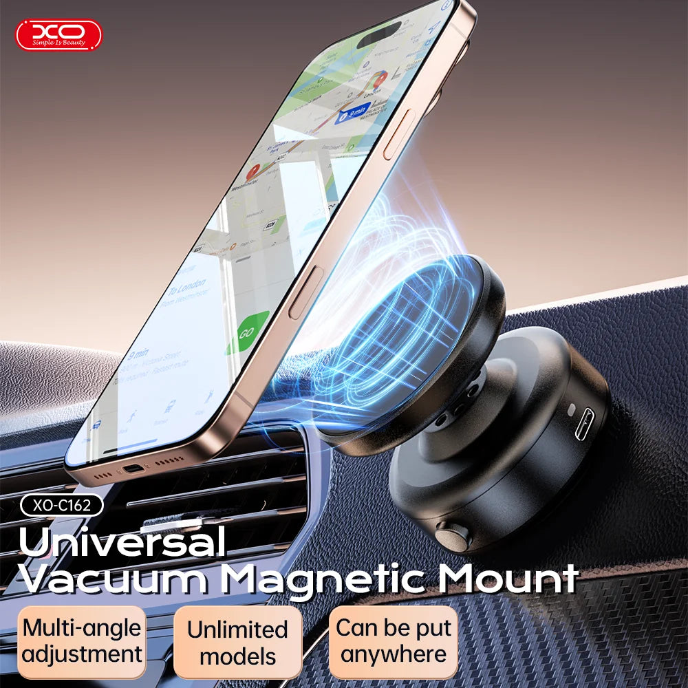 Vacuum Magnetic Rotatable Car Phone Holder