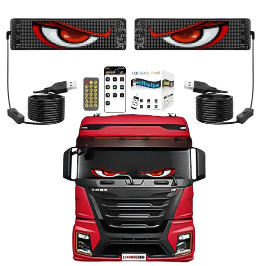 2PCS Devil Eyes Light For Car and truck Window Flexible LED Display
