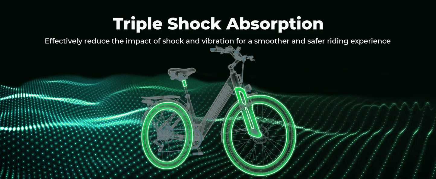 1000 Peak Electric Bike for Adults, up 80 Miles Removable Battery