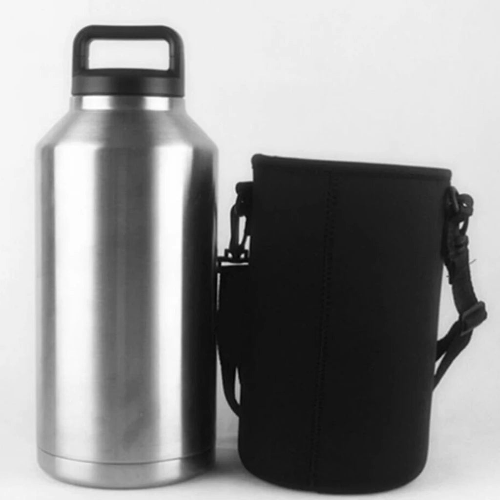 Water Bottle Holder Bag Case Pouch with Adjustable Shoulder Strap