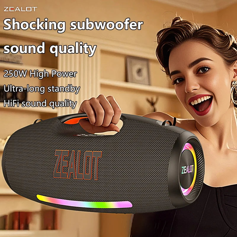 250W Portable Bluetooth Speaker, Waterproof