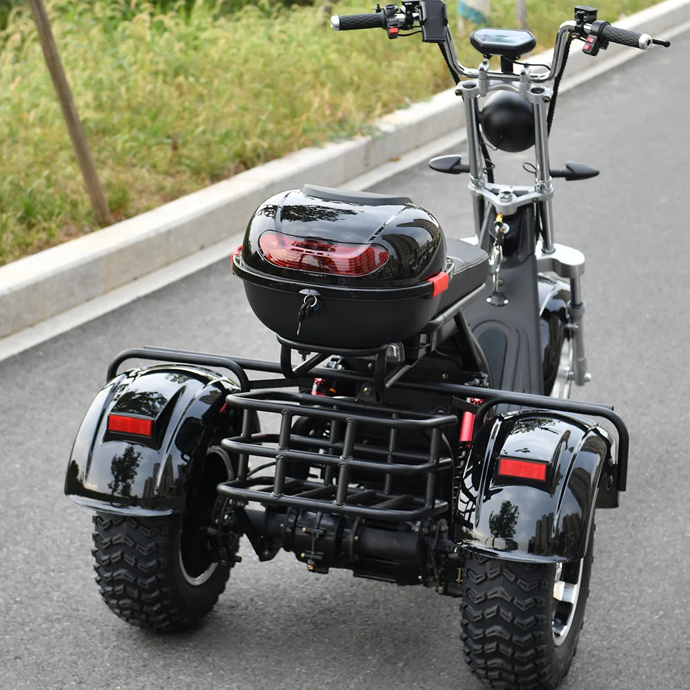 Adult Electric 3 Wheel Scooter 2000W Motor 18 Inch Off road Fat Tire