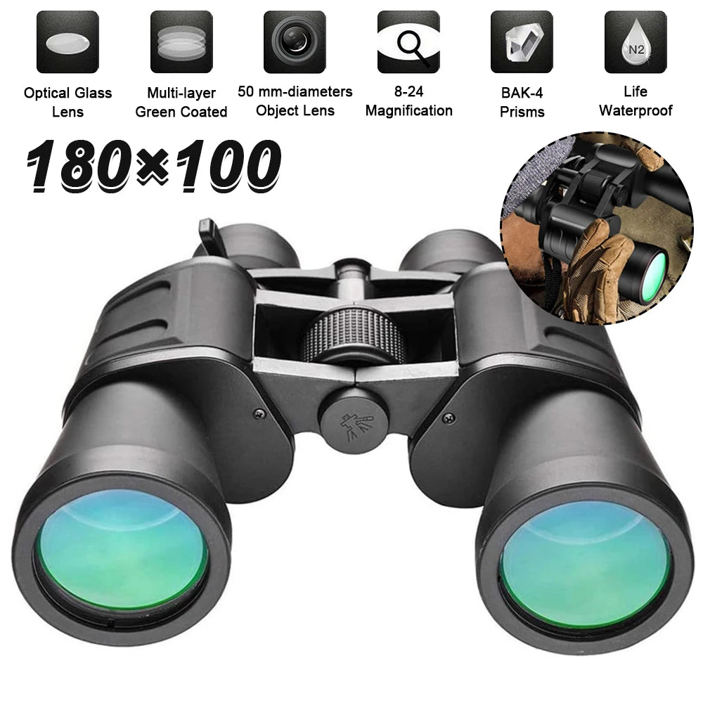 180x100 Zoom Telescope HD Big Eyepiece Binocular