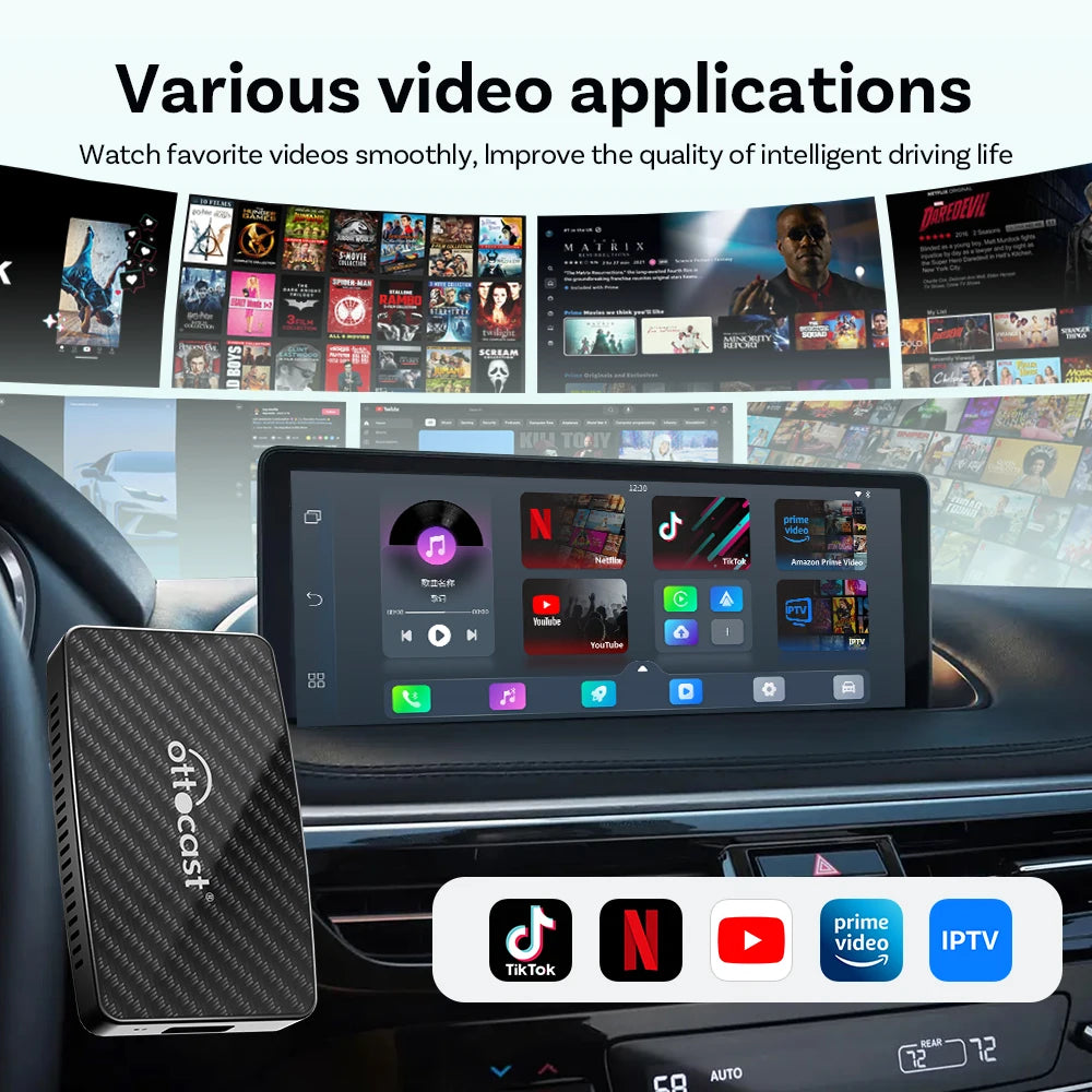 Video Pro Wireless CarPlay Adapter, Android