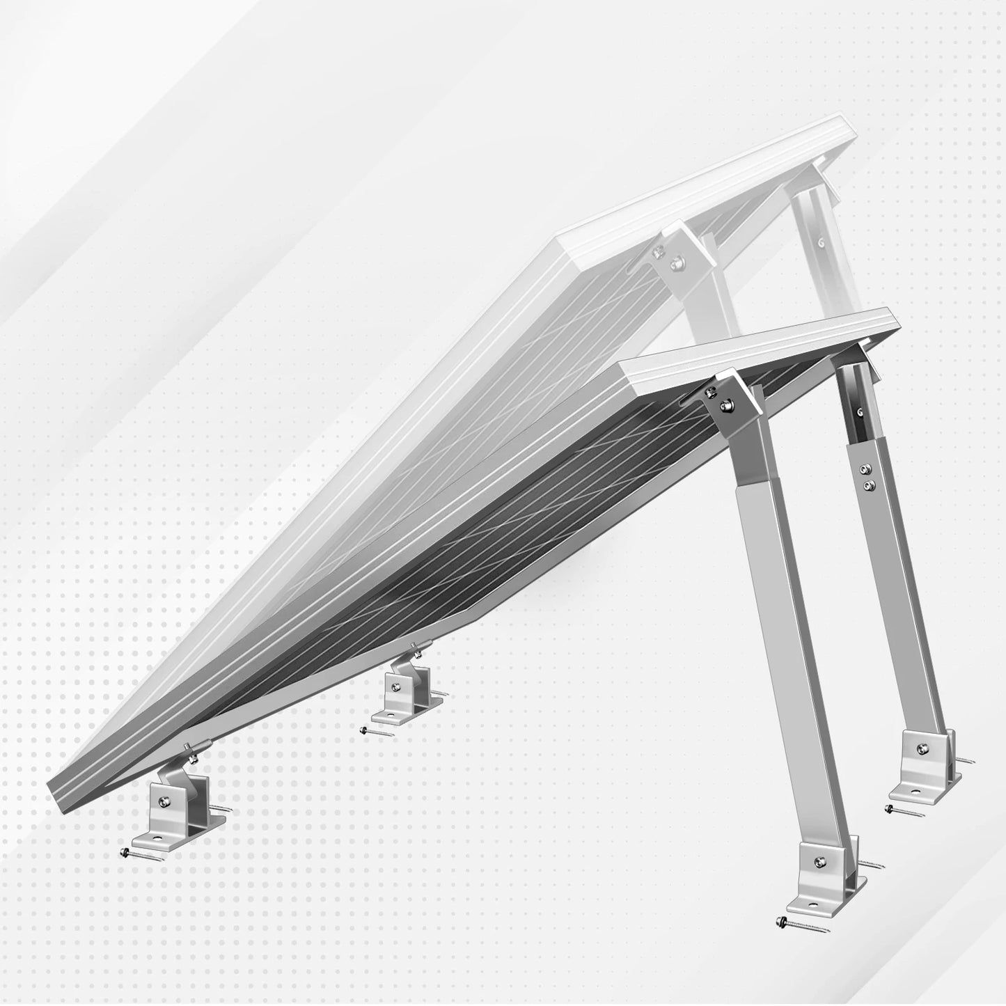 CP-SETUNO Adjustable Solar Panel 26in Tilt Mount Brackets