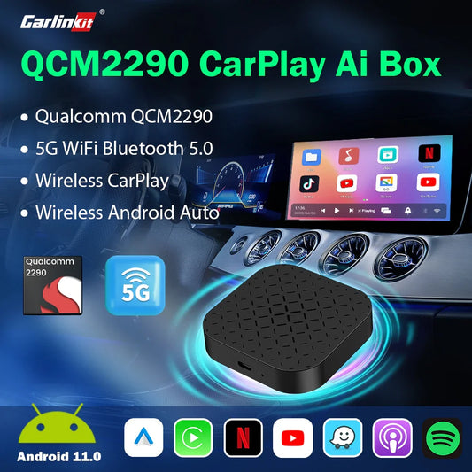 wireless Portable CarPlay Ai Box Android 11