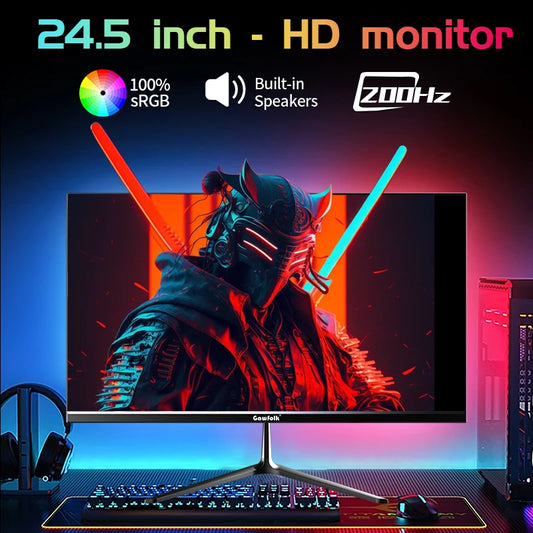 24.5 Inch Gaming Monitor, 1080P Frameless