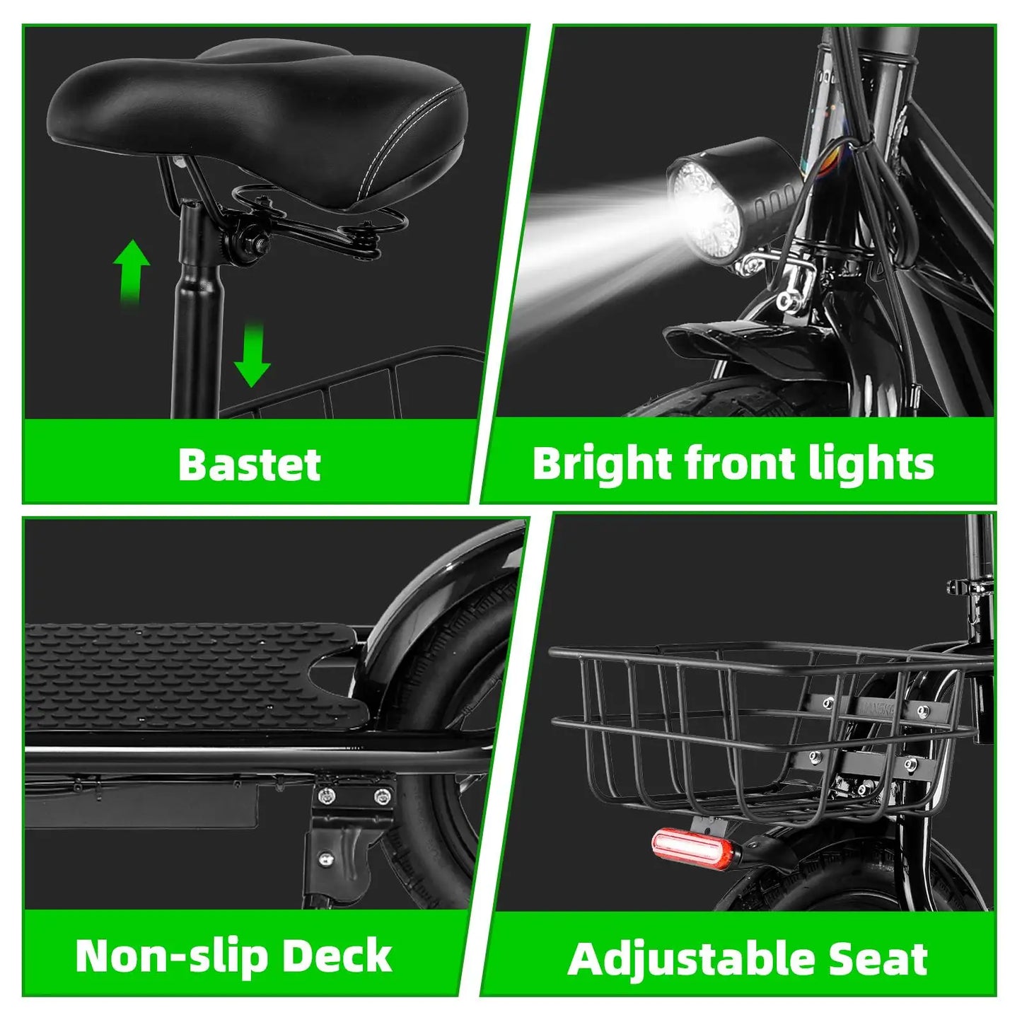 1200W Electric Scooters for Adults 14" Tire,