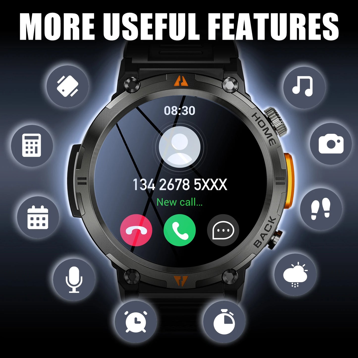 EIGIIS 2024 New KE3 Bluetooth Call Smart Watch For IOS Android