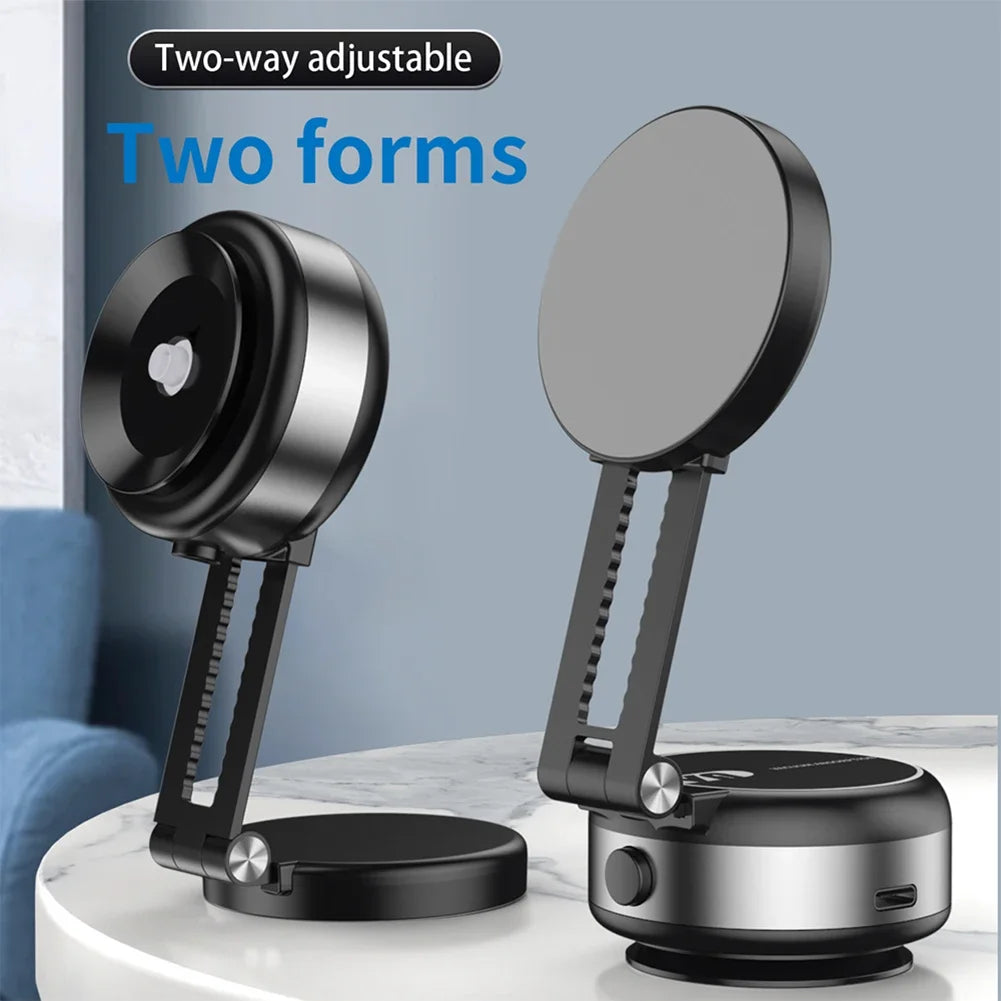 NEW Car Mount Vacuum Magnetic Phone Holder Foldable Strong Suction