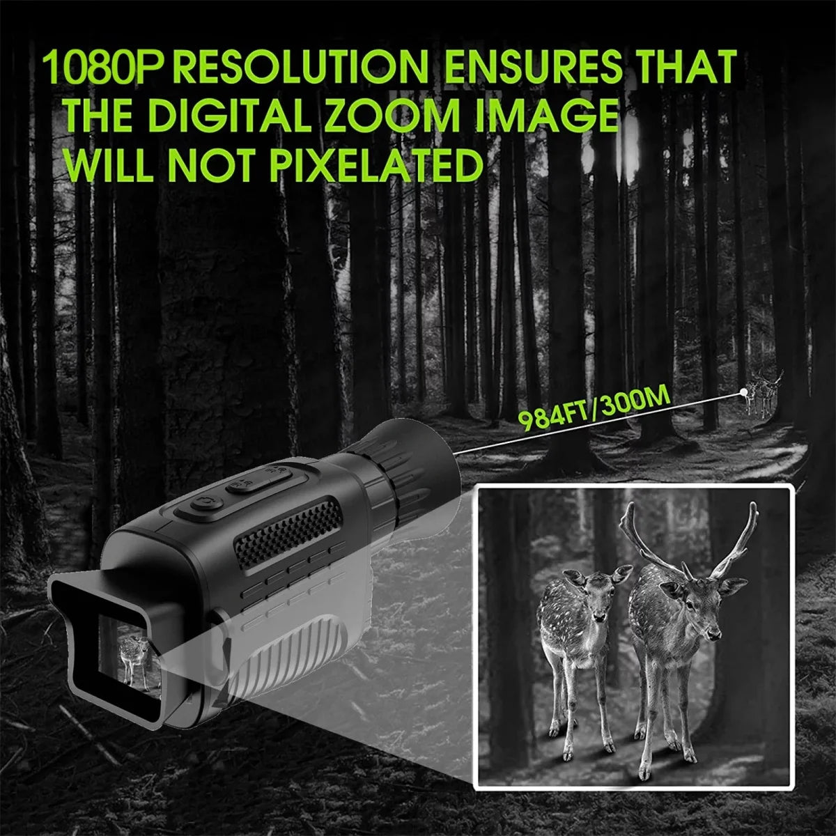 Night Vision Goggles,4K 984ft 7 Level Digital Night Vision
