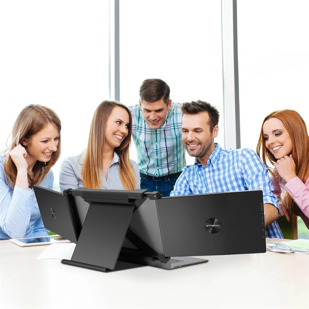11.6Inch Portable Monitor ,Triple Dual Extender Screen Full View Fold Display For 13.0-17.3Inch Laptops