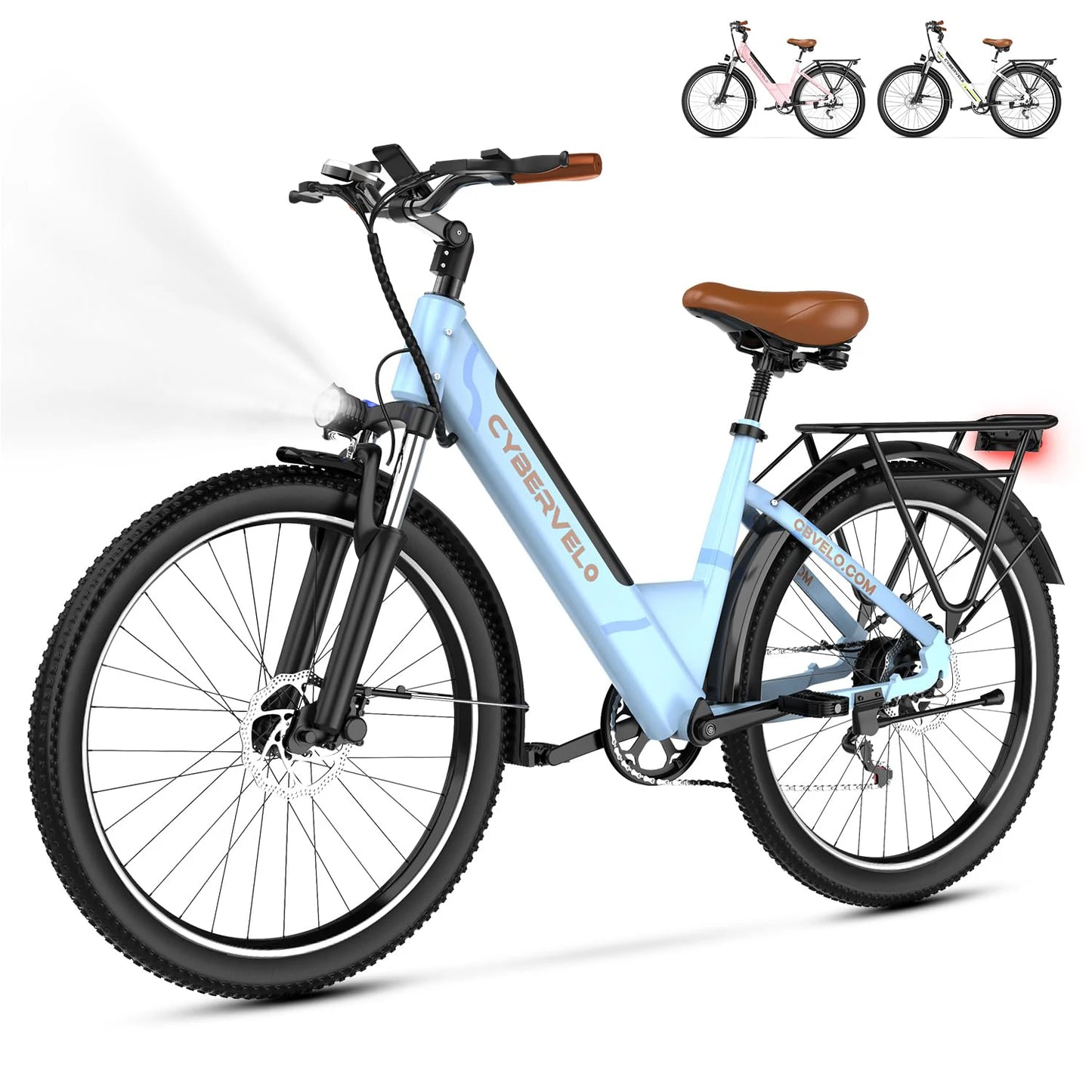 1000 Peak Electric Bike for Adults, up 80 Miles Removable Battery
