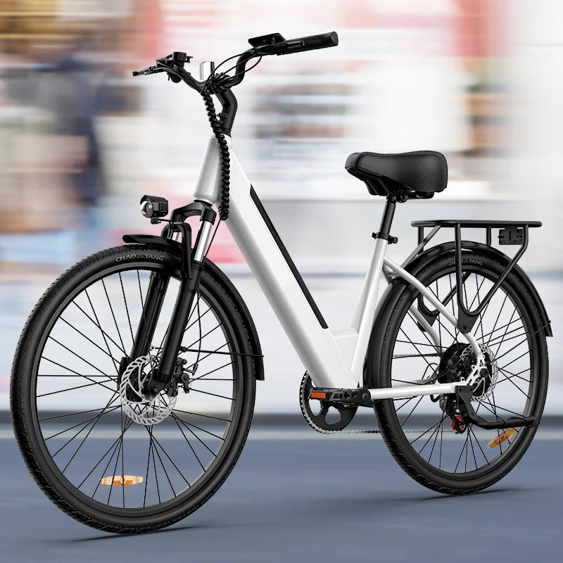 750W E-Bike Commuter 26x2" Tires, for Adults